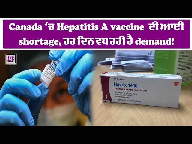 Canada ‘ਚ Hepatitis A vaccine ਦੀ ਆਈ shortage, ਹਰ ਦਿਨ ਵਧ ਰਹੀ