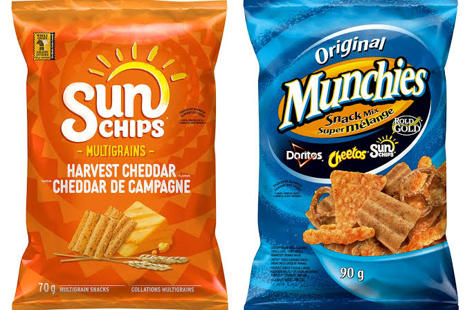 Frito Lay Canada ਨੇ Sunchips Harvest Cheddar ਅਤੇ Munchies snack mix ਨੂੰ ਕੀਤਾ Recal