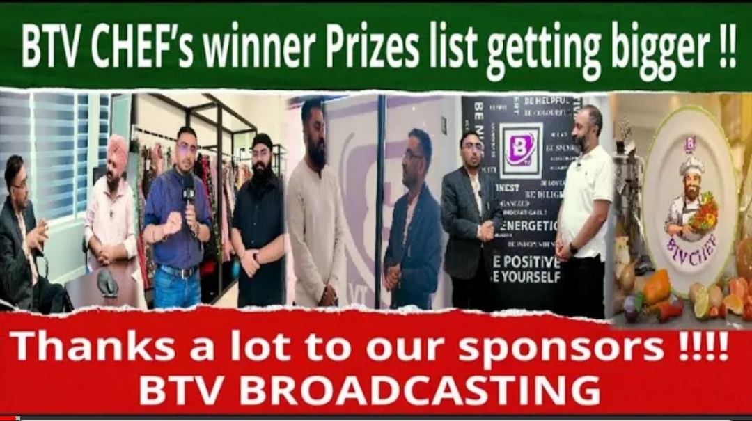 BTV CHEF’s winner Prizes list getting bigger !! Thanks a lot to our sponsors !!!!BTV BROADCASTING